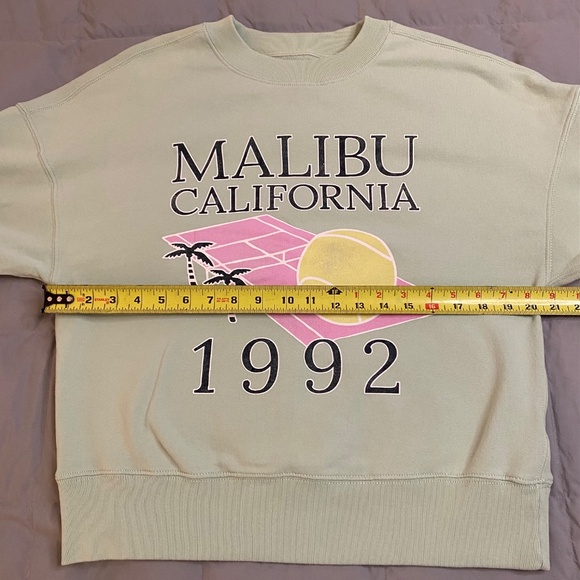 Abercrombie & Fitch Mint Malibu California 1992 Crewneck Pullover Sweatshirt - Picture 6 of 8